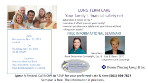 long term care seminar